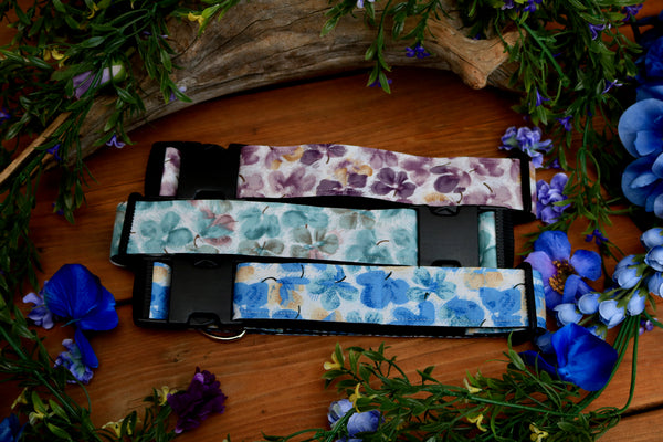 Watercolour Floral 1.5" Collar (Multiple Colours - Sold Out)